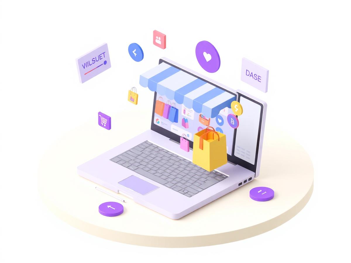 eCommerce Website Design product illustration