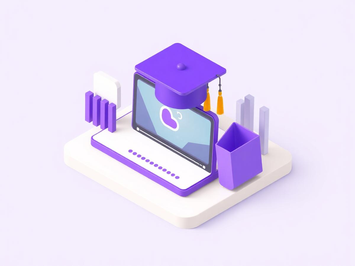 eLearning LMS product illustration
